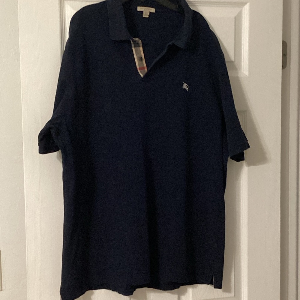 Burberry Dark Blue Polo Shirt